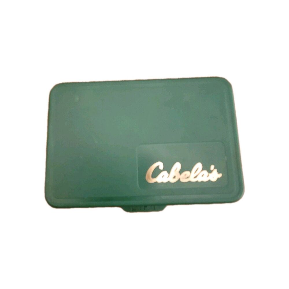Cabela's Plastic Fly Case With 8 Various Flies/Lures